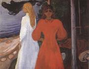 Edvard Munch Red and White (mk19) oil painting artist
